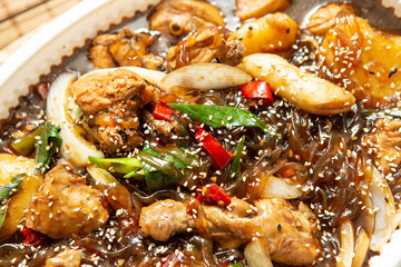 Andong-style Braised Spicy Chicken with Vegetables 