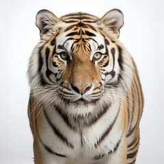 Full view Bengal on a completely white background , wallpaper pictures, Background HD