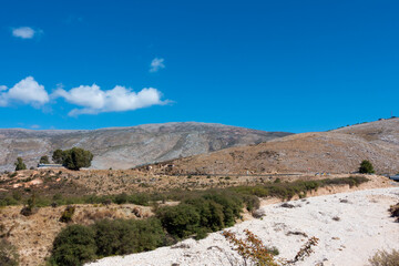 Landscape on the border between Greece and Albania, close to Igoumenitsa