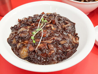 jajangmyeon, black bean sauce noodles