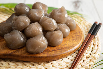 Potato Rice Cake, Korean traditional food	