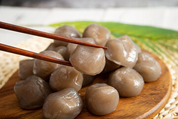 Potato Rice Cake, Korean traditional food	