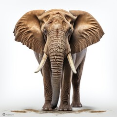 Fototapeta premium Full view Siameseon a completely white background, wallpaper pictures, Background HD