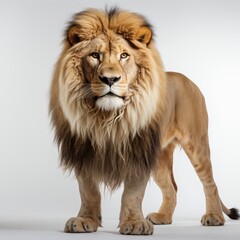 Obraz premium Full view Siameseon a completely white background, wallpaper pictures, Background HD