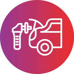 Vector Design Car Trunk Cleaning Icon Style