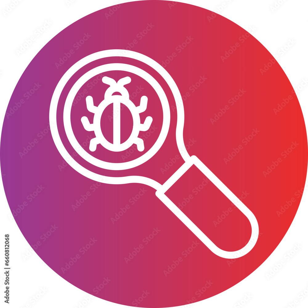 Poster vector design virus scan icon style