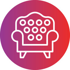 Vector Design Sofa Icon Style