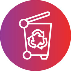 Vector Design Trash Can Icon Style