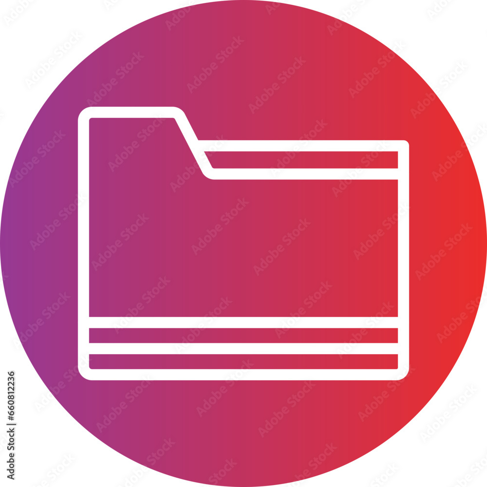 Poster vector design folder icon style