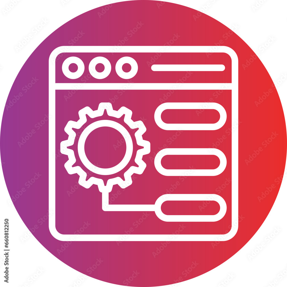 Poster vector design control panel icon style