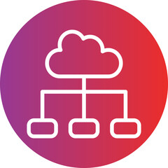 Vector Design Cloud Connection Icon Style