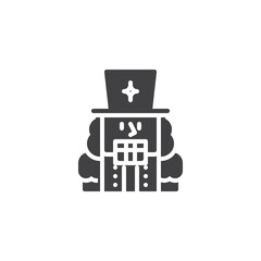 Nutcracker toy vector icon