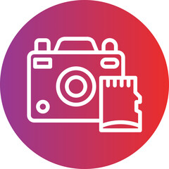 Vector Design Camera Drive Icon Style