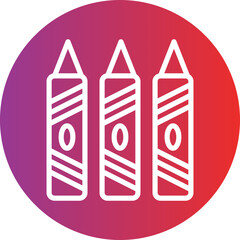 Vector Design Crayons Icon Style