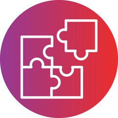 Vector Design Puzzle Icon Style