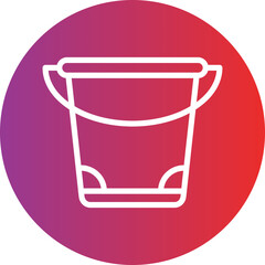 Vector Design Sand Bucket Icon Style