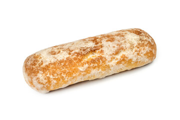 Gingerbread on a white background. One gingerbread close-up.