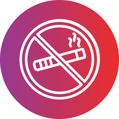 Vector Design No smoking Icon Style
