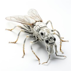 Full view Stick insecton a completely white background, wallpaper pictures, Background HD