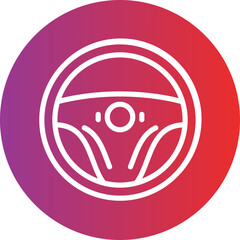 Vector Design Steering Wheel Icon Style
