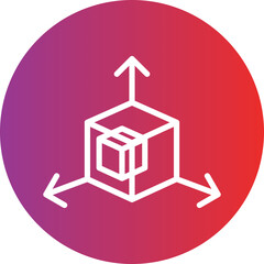 Vector Design 3d Modeling Icon Style