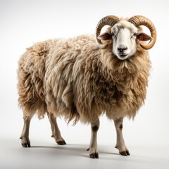 Obraz premium Full view Woolly aphidon a completely white background, wallpaper pictures, Background HD