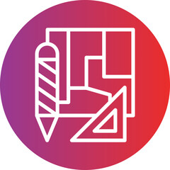 Vector Design Engineering Sketch Icon Style