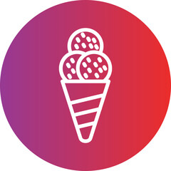 Vector Design Icecream Icon Style
