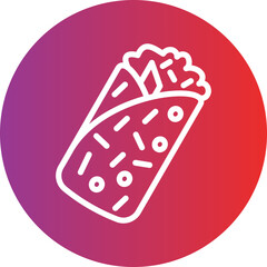 Vector Design Burrito Icon Style