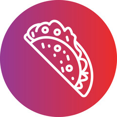 Vector Design Taco Icon Style