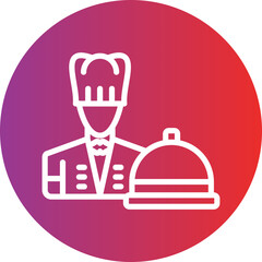 Vector Design Caterer Icon Style