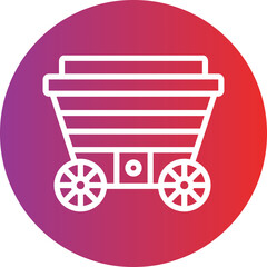 Vector Design Wood Cart Icon Style