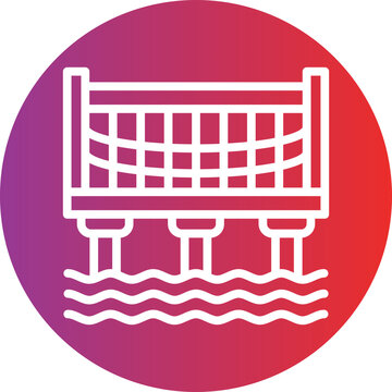 recommend clip art: Vector Design Water Bridge Icon Style