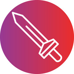 Vector Design Game Sword Icon Style
