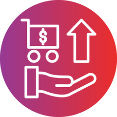 Vector Design Upselling Icon Style