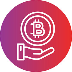 Vector Design Cryptocurrency Icon Style