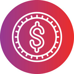 Vector Design Dollar Icon Style