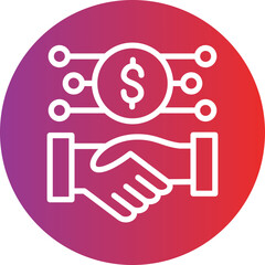 Vector Design Handshake Icon Style