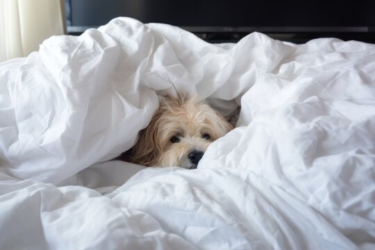 A Fluffy Comforter In A Large Laundry Bag