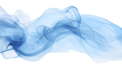 The abstracted blue smoke is gradually spreading. Visualization reference image. Generative AI - obrazy, fototapety, plakaty