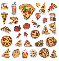 pizza food icon pack
