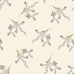 allover silky design pattern on yellow background