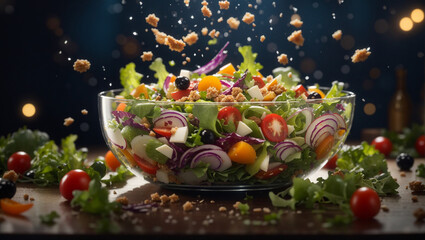Vegetables salad for background