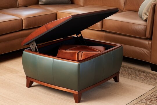 ottoman with hidden storage compartment