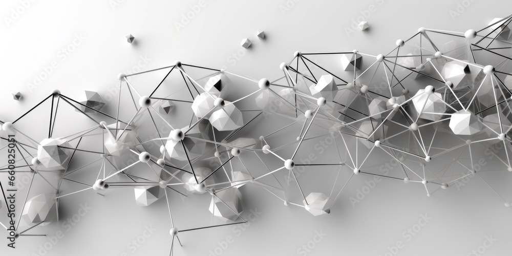 Poster 3d network connections with plexus design background wallpaper. generative ai image weber.