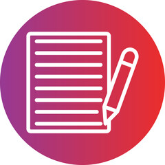 Content Writing Icon Style