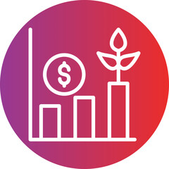 Grow Stock Icon Style