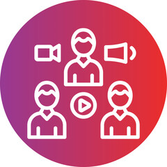 Social Media Audience Icon Style