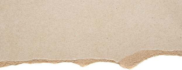 Gray ripped paper torn edges strips isolated on white background