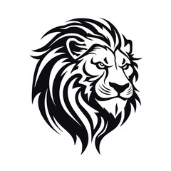 Lion Head Abstract Line art Object Animal Vector Illustration
